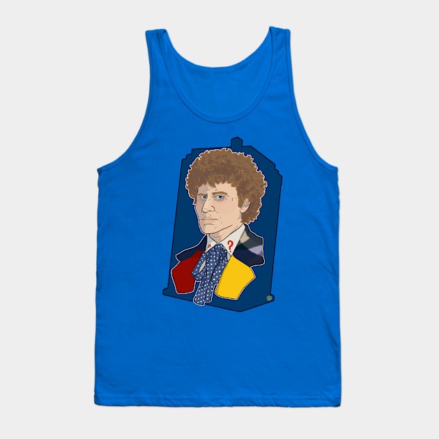 The Sixth Doctor Tank Top by ArtOfTheNerd